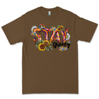 Cacao Stay Groovy Premium Tee - CowhideDigitalArt