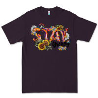 Plum Stay Groovy Premium Tee - CowhideDigitalArt