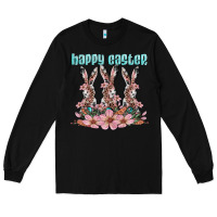 Black happy easter bunny Long Sleeve Tee - Artiststas