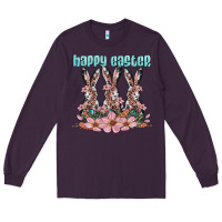 Plum happy easter bunny Long Sleeve Tee - Artiststas