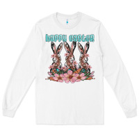 White happy easter bunny Long Sleeve Tee - Artiststas
