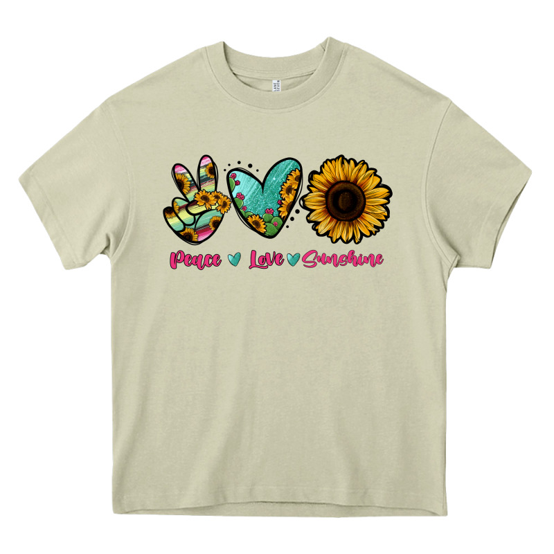 Peace Love Sunshine Heavy Core Tee by RanaPortraitStore | Teevron