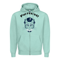 Seafoam Purrrsist Zipper Hoodie - Bettercallsaul