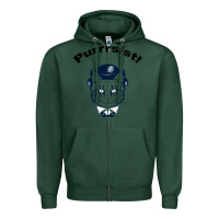 Sports Green Purrrsist Zipper Hoodie - Bettercallsaul