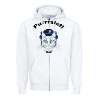 White Purrrsist Zipper Hoodie - Bettercallsaul