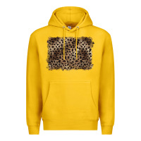 Lemon handdrawn leopard pattern brown Premium Hoodie - BarkalooDesign