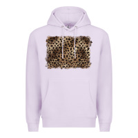 Lilac handdrawn leopard pattern brown Premium Hoodie - BarkalooDesign