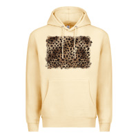 Pina Colada handdrawn leopard pattern brown Premium Hoodie - BarkalooDesign