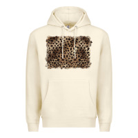 Sandshell handdrawn leopard pattern brown Premium Hoodie - BarkalooDesign