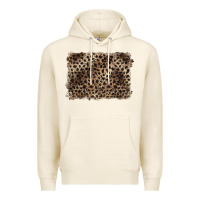 Tofu handdrawn leopard pattern brown Premium Hoodie - BarkalooDesign