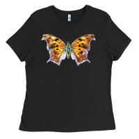 Black Question Mark Butterfly Ladies Tee - LillyAllenDesigns