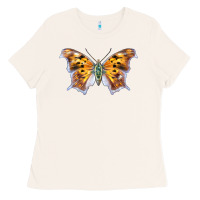 Bone Question Mark Butterfly Ladies Tee - LillyAllenDesigns