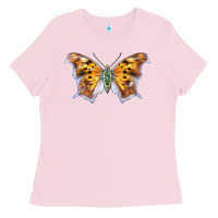 Bubblegum Pink Question Mark Butterfly Ladies Tee - LillyAllenDesigns