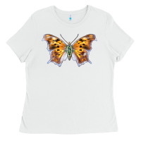 White Question Mark Butterfly Ladies Tee - LillyAllenDesigns