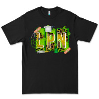 Black St. Patricks Day Lpn Premium Tee - CowhideDigitalArt