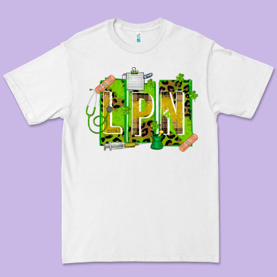 St. Patricks Day Lpn Premium Tee Designed By Cowhidedigitalart