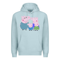 Blue Mist peppa pig family Premium Hoodie - artisFamous