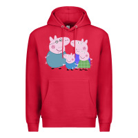 Cardinal peppa pig family Premium Hoodie - artisFamous