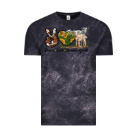 Cloud Black Peace Love Saanen Goats Vintage Tee - LillyAllenDesigns