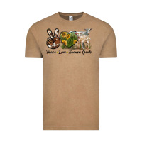 Vintage Coffee Peace Love Saanen Goats Vintage Tee - LillyAllenDesigns