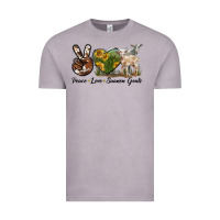 Vintage Zinc Peace Love Saanen Goats Vintage Tee - LillyAllenDesigns