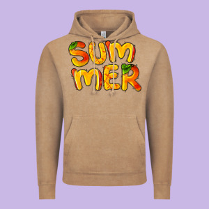 Summer Mango Vintage Hoodie Designed By Barkaloodesign