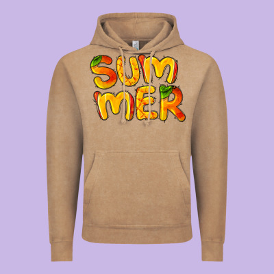 Summer Mango Vintage Hoodie Designed By Barkaloodesign