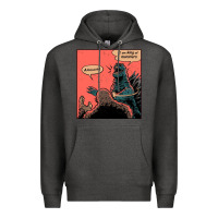 Charcoal Heather i am king of monsters Premium Hoodie - artisFamous