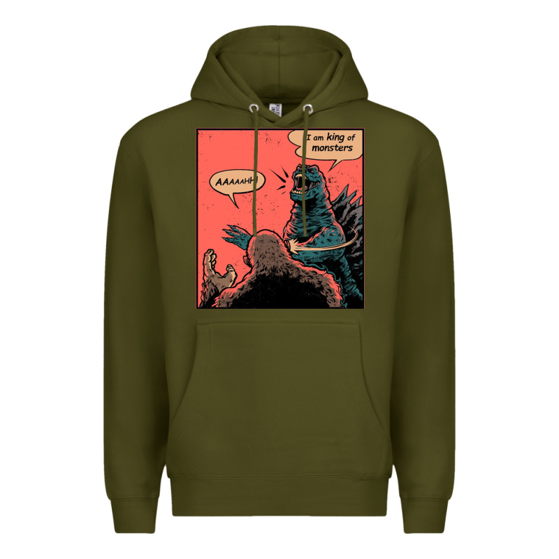 I Am King Of Monsters Premium Hoodie by artisFamous | Teevron