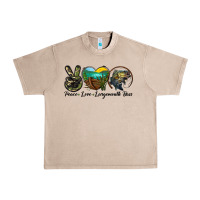 French Oak peace love largemouth bass Urban Heavy Tee - LillyAllenDesigns