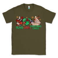 Army Green peace love christmas cakes bbs Classic Tee - BundleAndBundleShop
