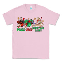 Bubblegum Pink peace love christmas cakes bbs Classic Tee - BundleAndBundleShop