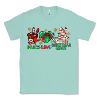Seafoam peace love christmas cakes bbs Classic Tee - BundleAndBundleShop