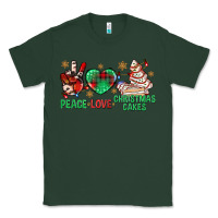 Sports Green peace love christmas cakes bbs Classic Tee - BundleAndBundleShop