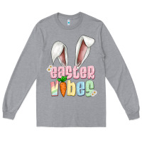 Heather Grey easter vibes Long Sleeve Tee - Artiststas