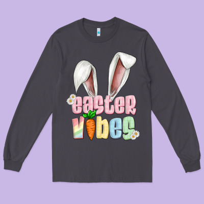 Easter Vibes Long Sleeve Tee Designed By Artiststas