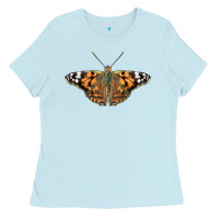 Baby Blue Painted Lady Ladies Tee - LillyAllenDesigns