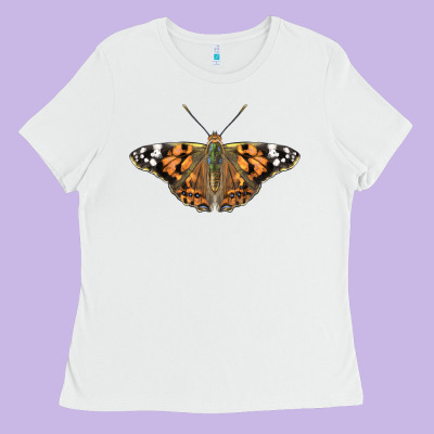 Painted Lady Ladies Tee Designed By Lillyallendesigns