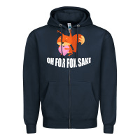 Navy Oh, For Fox Sake Zipper Hoodie - Bettercallsaul