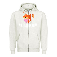 Oatmeal Heather Oh, For Fox Sake Zipper Hoodie - Bettercallsaul