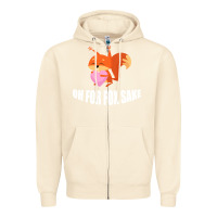 Sandshell Oh, For Fox Sake Zipper Hoodie - Bettercallsaul