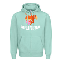 Seafoam Oh, For Fox Sake Zipper Hoodie - Bettercallsaul
