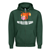 Sports Green Oh, For Fox Sake Zipper Hoodie - Bettercallsaul
