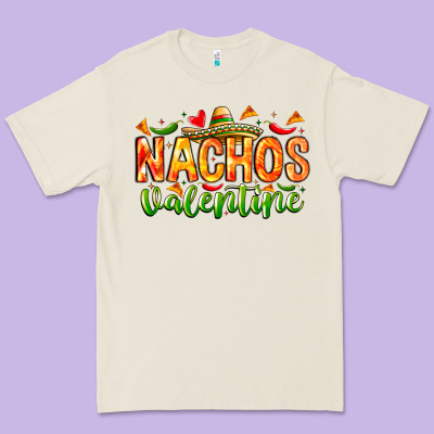 Nachos Valentine Premium Tee Designed By Cowhidedigitalart