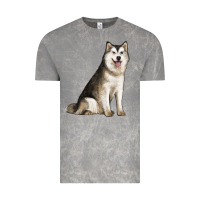Cloud Rock Alaskan Malamute Dog Vintage Tee - LillyAllenDesigns