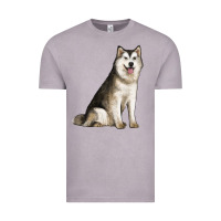 Vintage Zinc Alaskan Malamute Dog Vintage Tee - LillyAllenDesigns