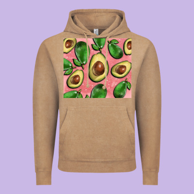 Avacado Pink Tumbler Vintage Hoodie Designed By Barkaloodesign