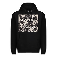 Black black and white cowhide tumbler Premium Hoodie - BarkalooDesign