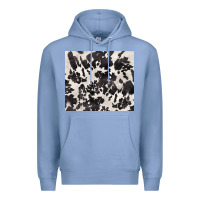 Colony Blue black and white cowhide tumbler Premium Hoodie - BarkalooDesign