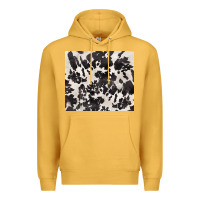 Mustard black and white cowhide tumbler Premium Hoodie - BarkalooDesign